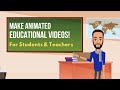 How To Create Animated Educational Videos Easy Animation Tutorial For School Projects Assignments