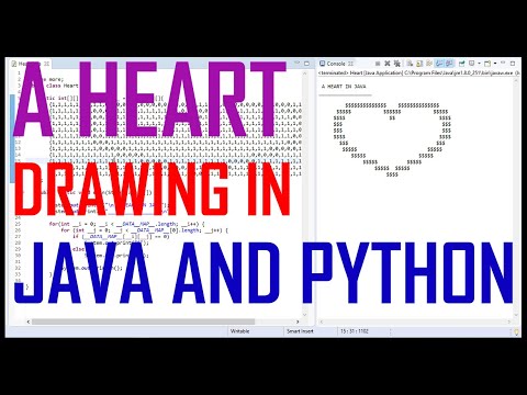 Heart Drawing In Java And Python From Scratch