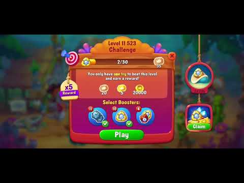 🎯 Fishdom 11523 Challenge Level + 💥💥🧨💣