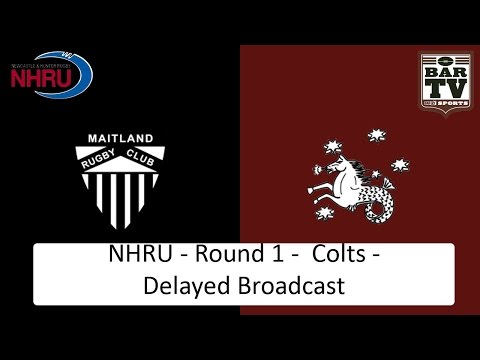 2015 NHRU-Round 1 Colts - Delayed Broadcast - Maitland v University
