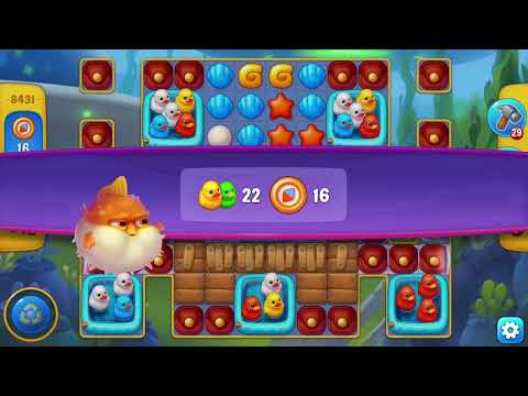 [FISHDOM Walkthrough] Level 8431 Super Hard (Qua màn - Fishdom)