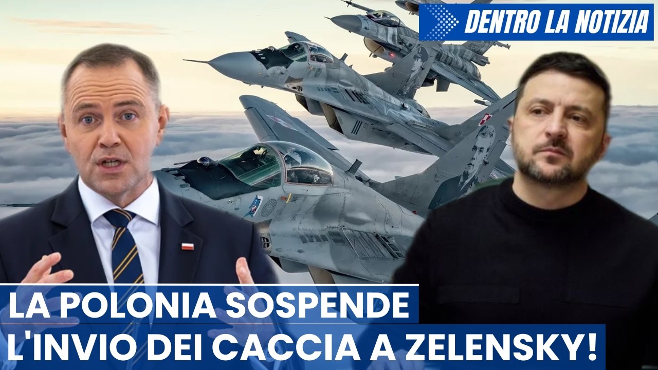 OTTIMA NOTIZIA! La Polonia sospende l'invio dei caccia a Zelensky!