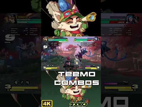 *NEW* TEEMO Midscreen Rejump Combo - 2XKO #2xko #leagueoflegends  (OPTIMAL)