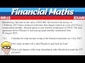 Financial Maths Grade 12 Exam Questions
