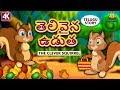 Telugu Stories For Kids తెలివైన ఉడుత Clever Squirrel Telugu Kathalu Moral Stor