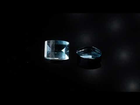 Натуральный голубой Топаз 10.2x8.1 - 10.2x8.1мм 3.40ct видео