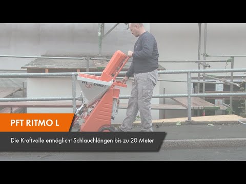 PFT RITMO L - die Kraftvolle ermöglicht Schlauchlängen bis zu 20 Meter.