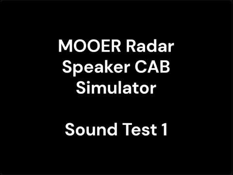 MOOER Radar Speaker CAB Simulator Simulatore di Speaker Chitarra e Basso imagen 12