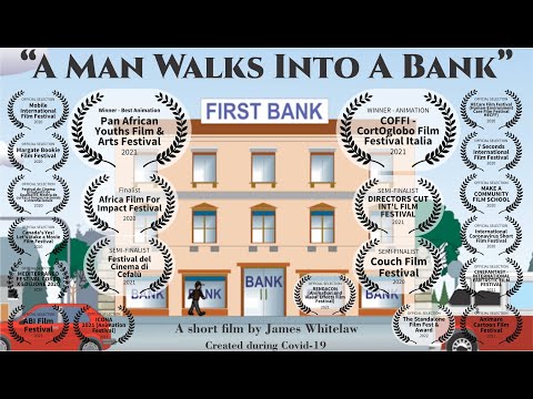 OpenToonz 2D animation - A Man Walks Into a Bank