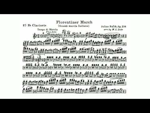 Julius Fučík: "Florentiner Marsch," Op. 214 - 1st B-flat Clarinet