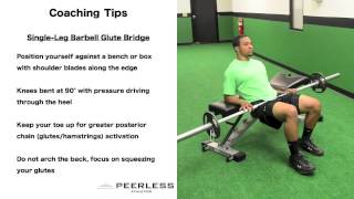 366. Single Leg Barbell Glute Bridge