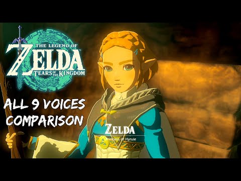 The Legend of Zelda: Tears of the Kingdom - Princess Zelda All 9 Voices Comparison