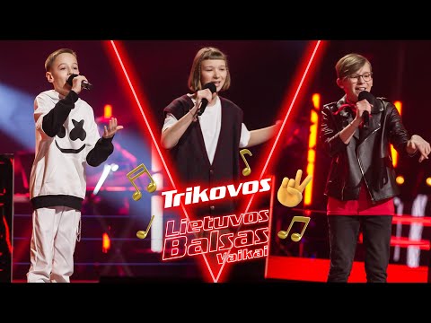 Amelija, Adrijus ir Justas - Happier | Trikovos | Lietuvos Balsas. Vaikai S3