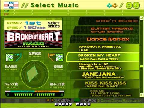 Dance Dance Revolution EXTREME Song List