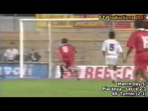Serie A 1993-1994, day 5 Piacenza - Lecce 2-1 (Turrini goal)