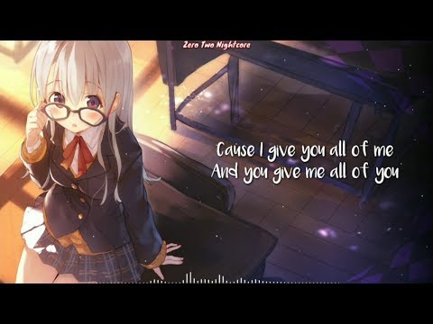 Nightcore ¬ All Of Me || Lyrics (Thanks for 500+ Subscribers)