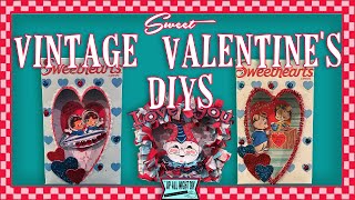 Sweet Vintage Valentine DIYS / Mini Photoshop Tutorial, too!