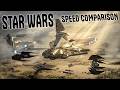 SPEED COMPARISON 3D Star Wars