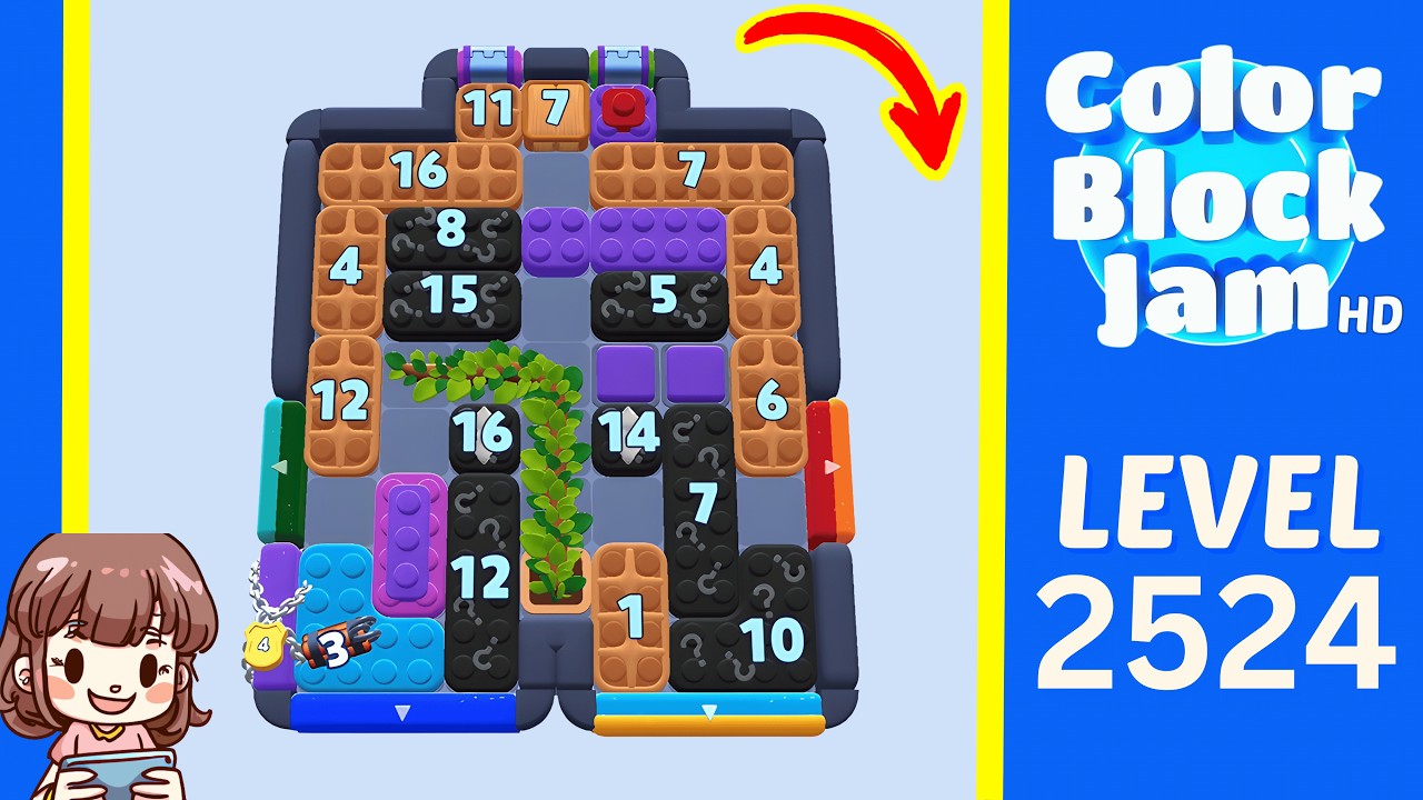 Level 2524 Guide - Color Block Jam Solution