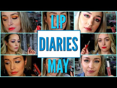 LIP DIARIES: Swatches of Every Lipstick I Wore in May