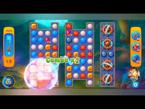 фишдом 2022  #  10878 уровень - прохождение без бустеров # Fishdom,   10878  level - no Boosters.