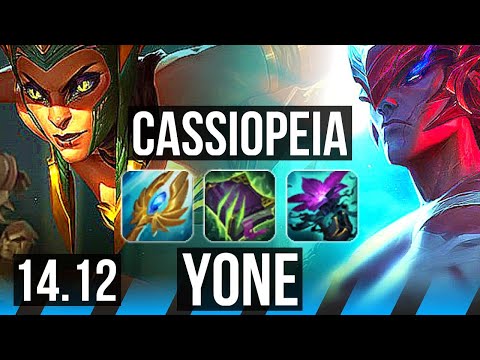 CASSIOPEIA vs YONE (MID) | 66% winrate, Legendary, 43k DMG | VN Master | 14.12