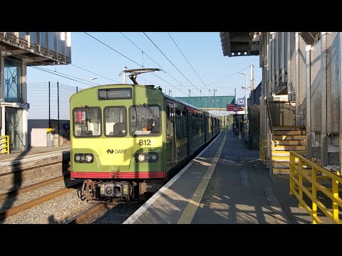 Ride on board IÉ 8100 class DART train 8127 Booterstown-Sydney Parade