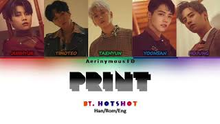 HOTSHOT - PRINT (COLOR CODED LYRIC)