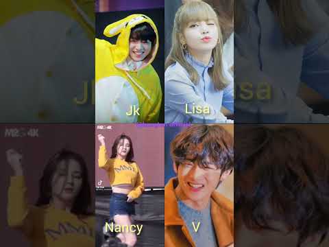 which one is your favourite 😘#bts#blackpink#dance#jk#nancy#v#lisa#new