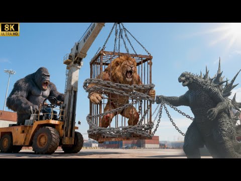 King Kong And Godzilla vs. The Lion Man: The Great Clash Begins At The Port
