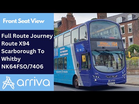 Full Route Journey | Arriva NE Bus Route X94 - Scarborough To Whitby | NK64FSO/7406
