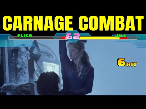 Alice vs. Jill with Healthbars | Resident Evil Retribution (2012) Carnage Combat