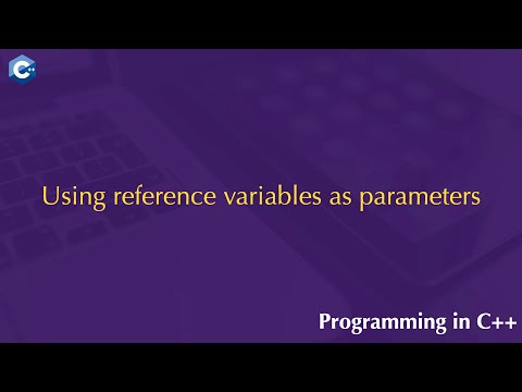 Using Reference Variables As Parameters