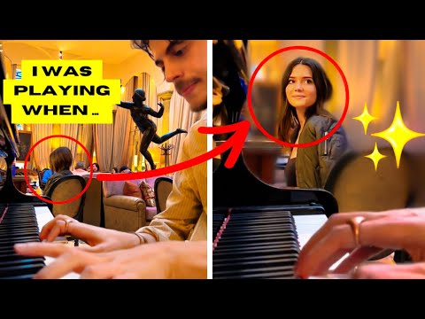 I played a SERENADE in a hotel...Watch this girl's reaction!👀✨