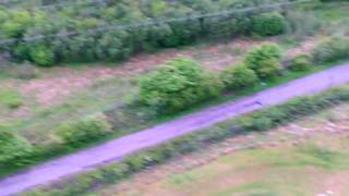preview picture of video 'RC FLYING WING ONBOARD CAMERA NEWARTHILL GOLF COURSE'