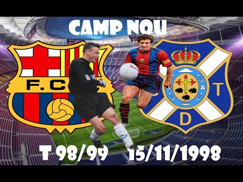 F.C.BARCELONA - C.D.TENERIFE 98/99 FULL MATCH