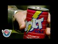 Sugar-free? How about 100% sugar and double the caffeine. Introducing Jolt! cola, 1986