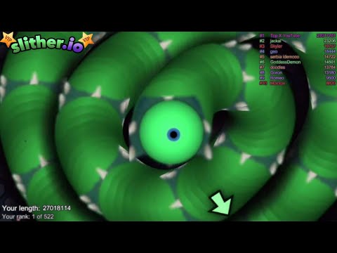 Slither.io A.I. One Eyed Monster vs Snake Monster - Fat Skin Slitherio Best Gameplay - Slitherio Vip