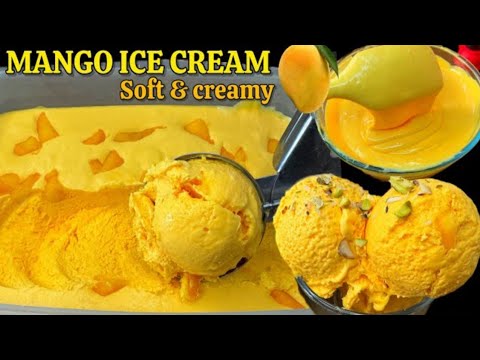 Mango Ice Cream  Recipe Step By Step | Ice Cream Banane Ka Tarika | Ice Cream Recipe