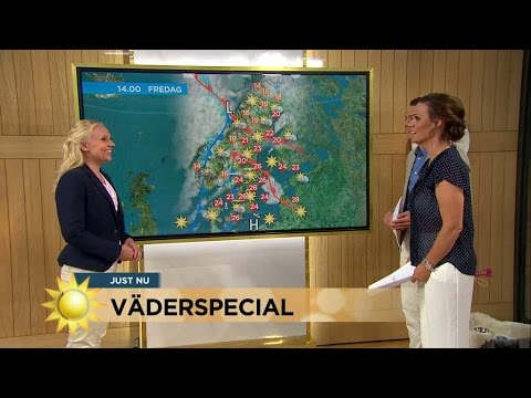 Väderspecial: Över 20 grader - Nyhetsmorgon (TV4)