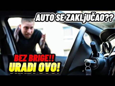 Kako izvaditi kljuc iz zakljucanog auta? Radi na svim automobilima✅