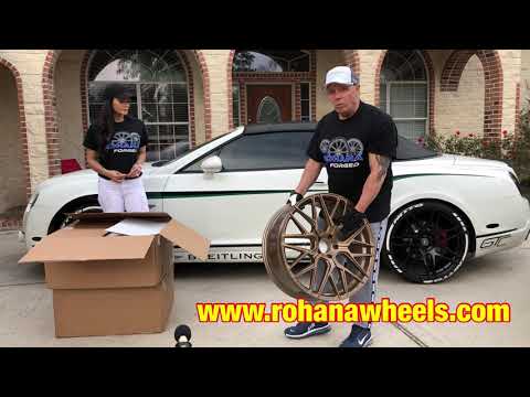 Rohana Wheels RFX-10 Bronze Exotic car club of Houston Lamborghini Ferrari Bentley