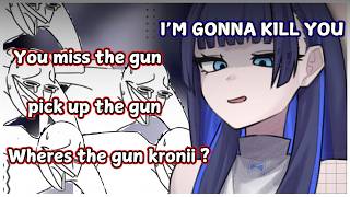 Kronii slowly losing it as Kronies keep ragebaiting Her