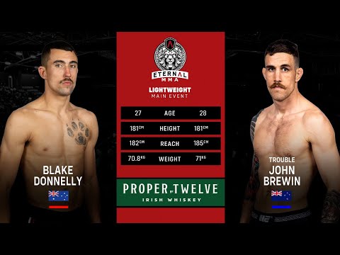 Eternal MMA 70 - Blake Donnelly VS John Brewin - MMA Fight Video