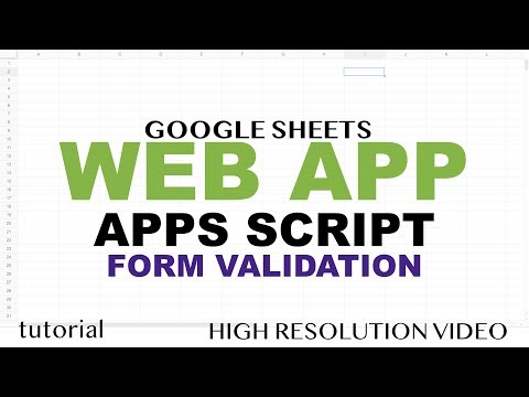 Google Sheets Web App Example Google Apps Script Web App Tutorial Part 1