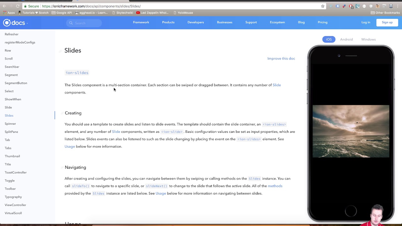 Ionic intro | S02E33 | Ionic slides setup
