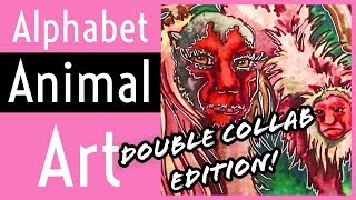 Letters U and V - Double Collab! - April Rains Fine Art and Queer Vee Art