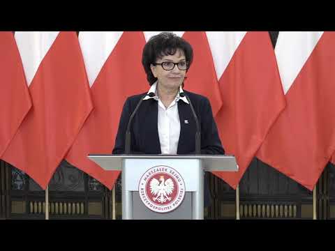 Elżbieta Witek zapowiada priorytety posiedzenia Sejmu