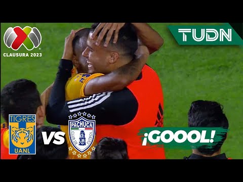 NOW YES! Luis Quiñones scores | Tigres 3-1 Pachuca | Liga MX - CL2023 J2 | TUDN