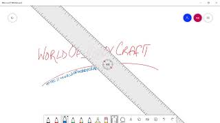 How to rotate ruler in Microsoft Whiteboard using a pen on drawing tablet